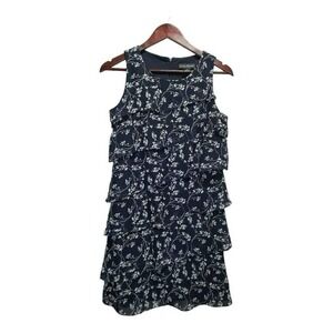 Beautiful blue fluffy tiered dress‎ by jessica howard. Size 6 petite